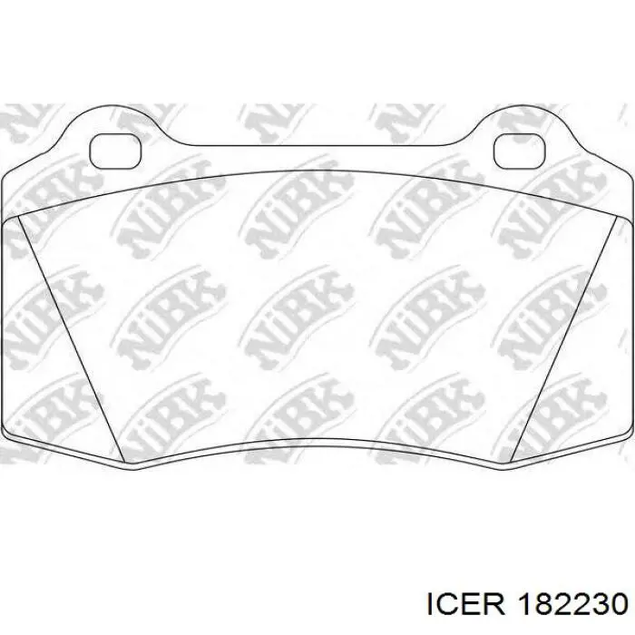 Задні дискові колодки Icer 182230