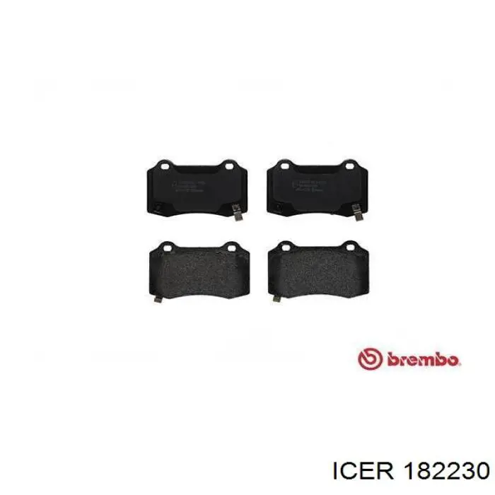 Задні гальмівні колодки Icer 182230 ціна, від 36.32 USD