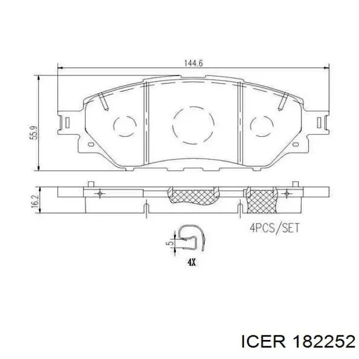 Гальмівні колодки Jurid/Bendix 573788J ціна, від 31.85 USD