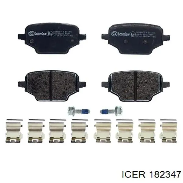 Задні гальмівні колодки Icer 182347 ціна, від 28.86 USD