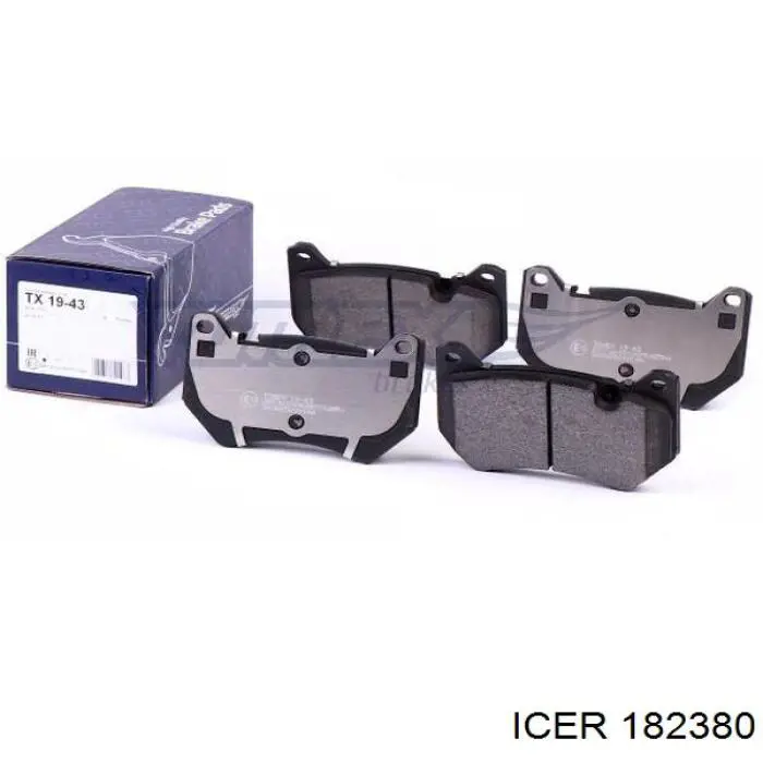 Передні тормозні колодки 182380 Icer