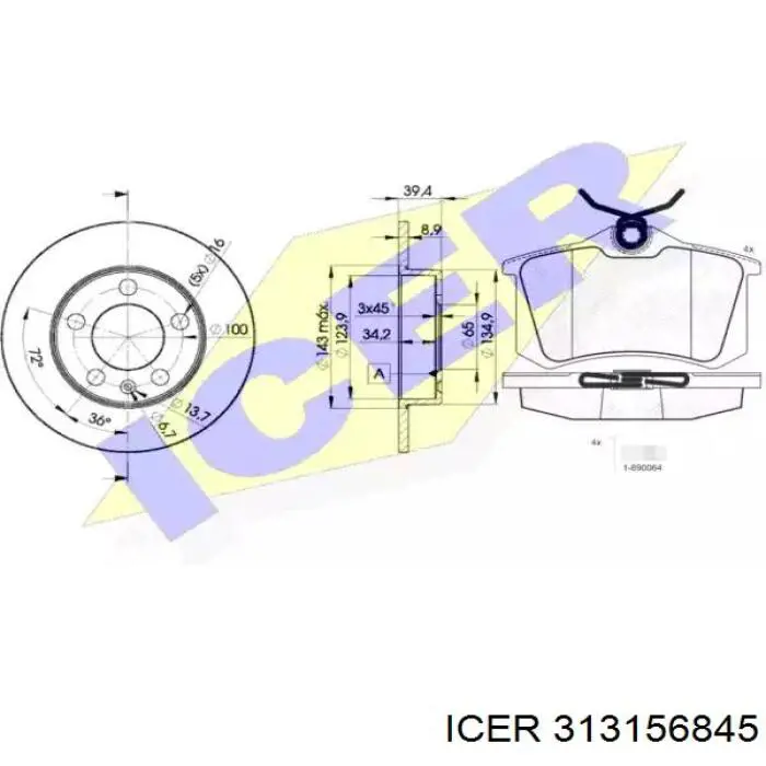 Диск переднього гальма Opel Vivaro A фургон (F7) (2001 - 2014) ціна, від  