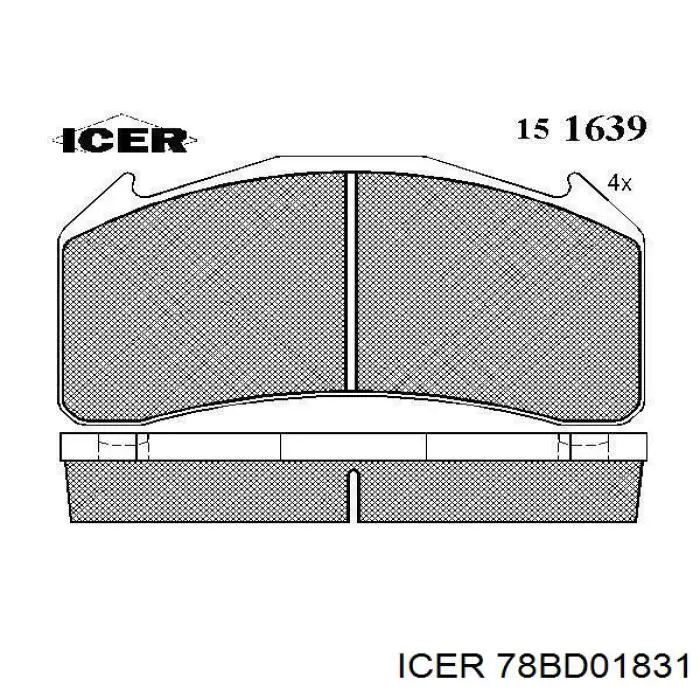 Диск гальмівний задній Icer 78BD01831