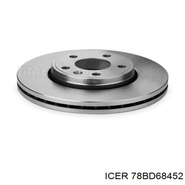 Диск переднього гальма Icer 78BD68452 ціна, від 47.19 USD