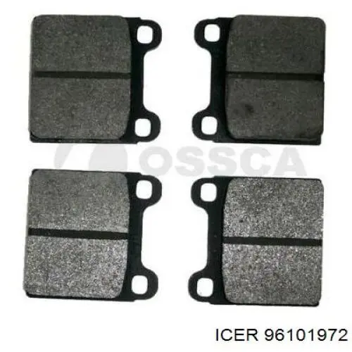 Передні тормозні колодки 96101972 Icer