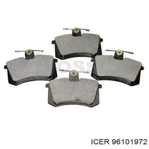 Гальмівні колодки Icer 96101972 ціна, від 11.14 USD