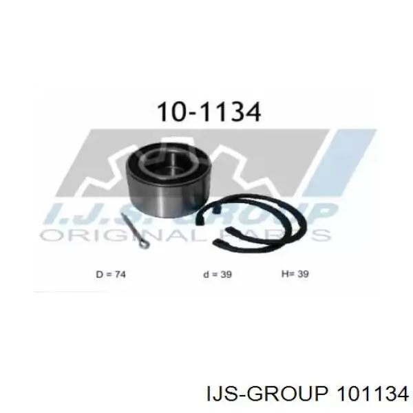 Підшипник маточини передньої 101134 IJS Group