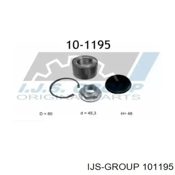 101195 IJS Group Підшипник ступиці задньої