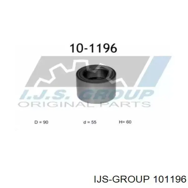 Підшипник маточини задньої, зовнішній 101196 IJS Group