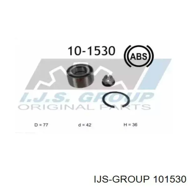 101530 IJS Group Підшипник маточини передньої