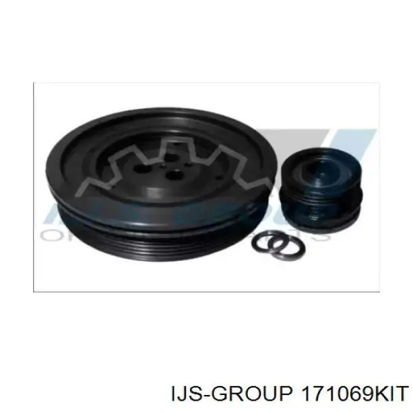 Шків колінвала (демпфер ) IJS Group 171069KIT ціна, від 66.71 USD