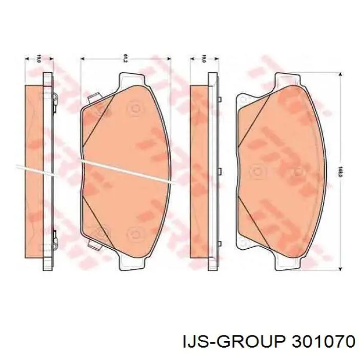 Інерційний шків IJS Group 301070 ціна, від 31.61 USD