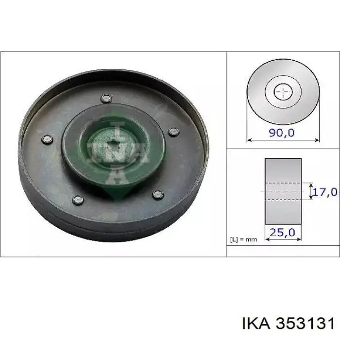 Інерційний шків IKA 353131 ціна, від 39.39 USD