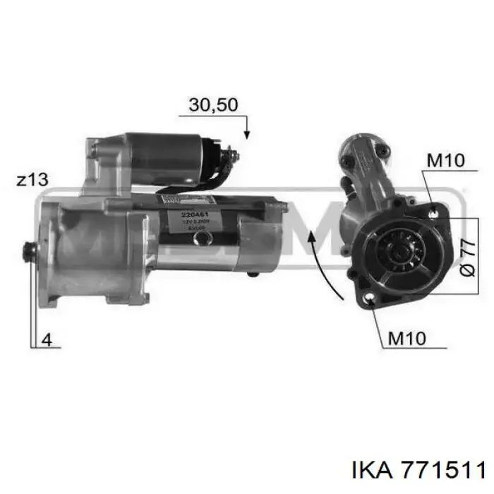 Щеткодеpжатель стартера SBH3002 AS/Auto Storm