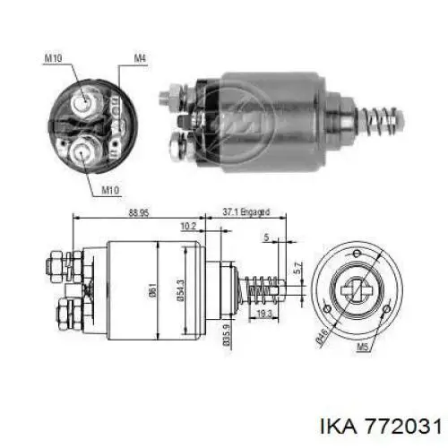 Купити 772031 IKA Щеткодеpжатель стартера