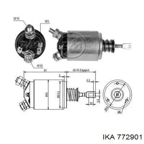 Купити 3911002 Autotechteile Щеткодеpжатель стартера
