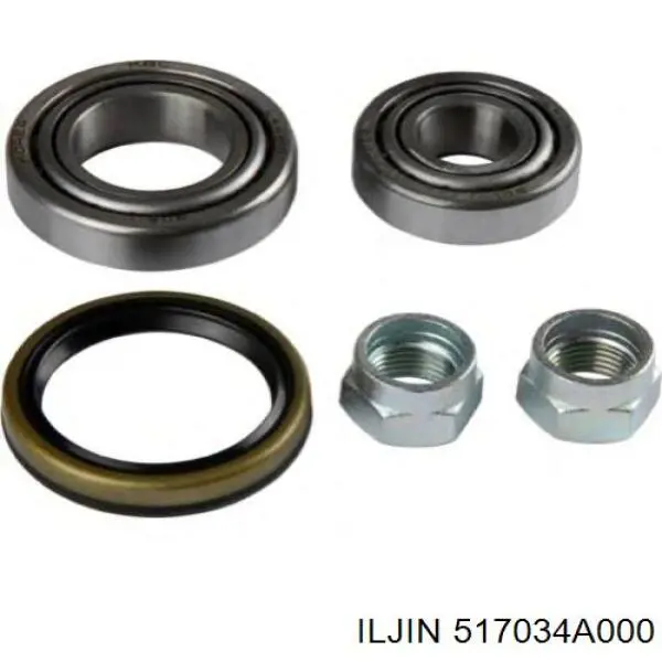 Комплект підшипник маточини передньої Iljin 517034A000 ціна, від 12.94 USD