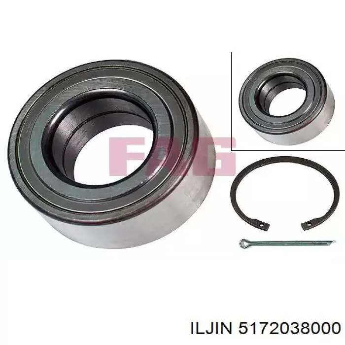 Комплект підшипник маточини передньої Iljin 5172038000 ціна, від 17.17 USD