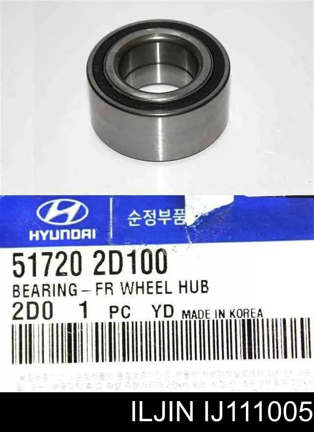 Комплект підшипник маточини передньої Iljin IJ111005 ціна, від 19.22 USD
