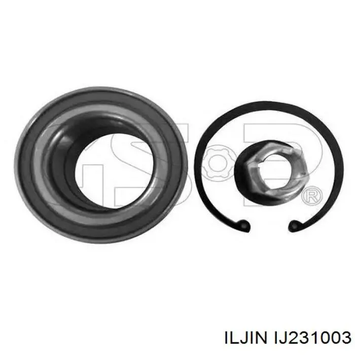 Комплект підшипник маточини передньої Iljin IJ231003 ціна, від 32.98 USD