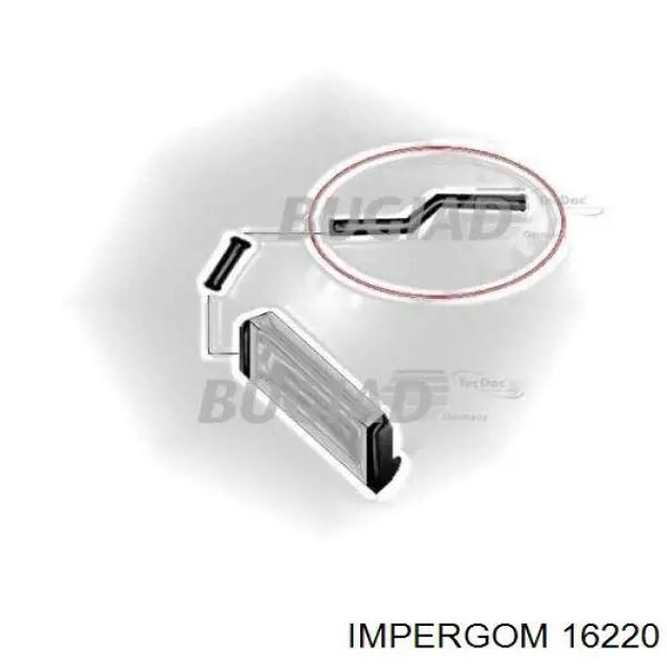Шланг/патрубок интеркуллера Impergom 16220 ціна, від 15.71 USD