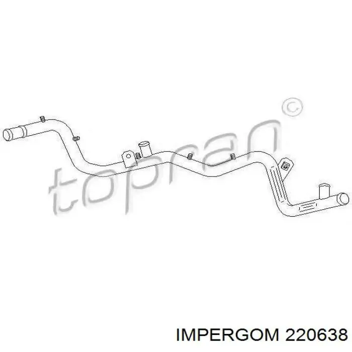 Купити 220638 Impergom Трубопроводи і шланги системи охолодження