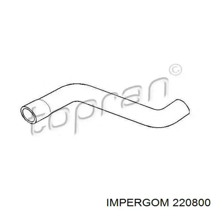 Шланг/патрубок радіатора охолодження, верхній 1336430 Opel