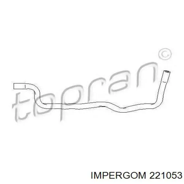 Купити 221053 Impergom Шланг розширювального бачка, верхній