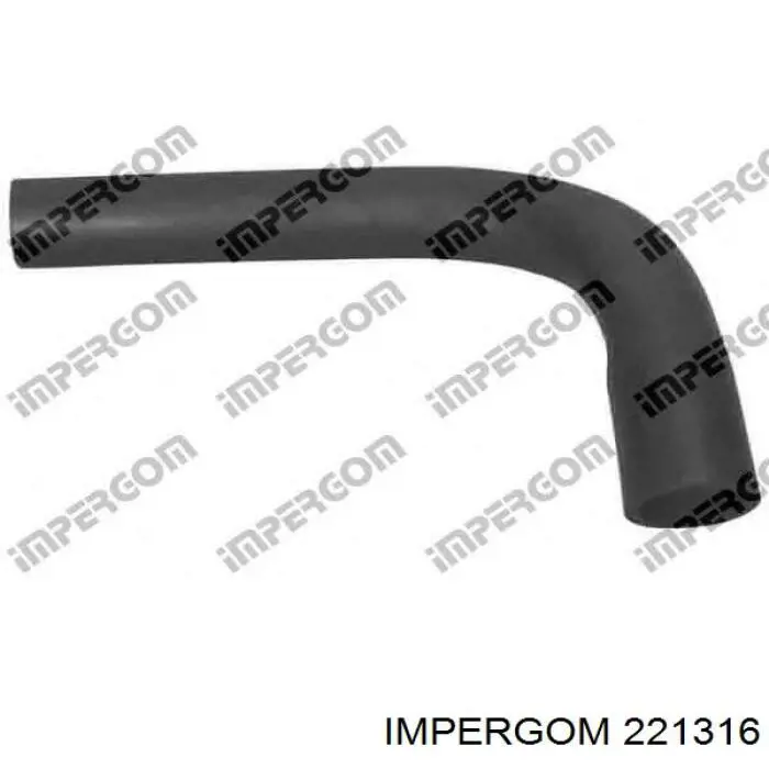 Шланг/патрубок радіатора охолодження, верхній Impergom 221316 ціна, від 11.71 USD