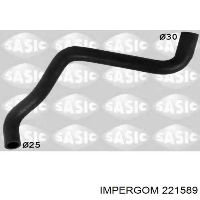 Шланг/патрубок радіатора охолодження, нижній 221589 Impergom