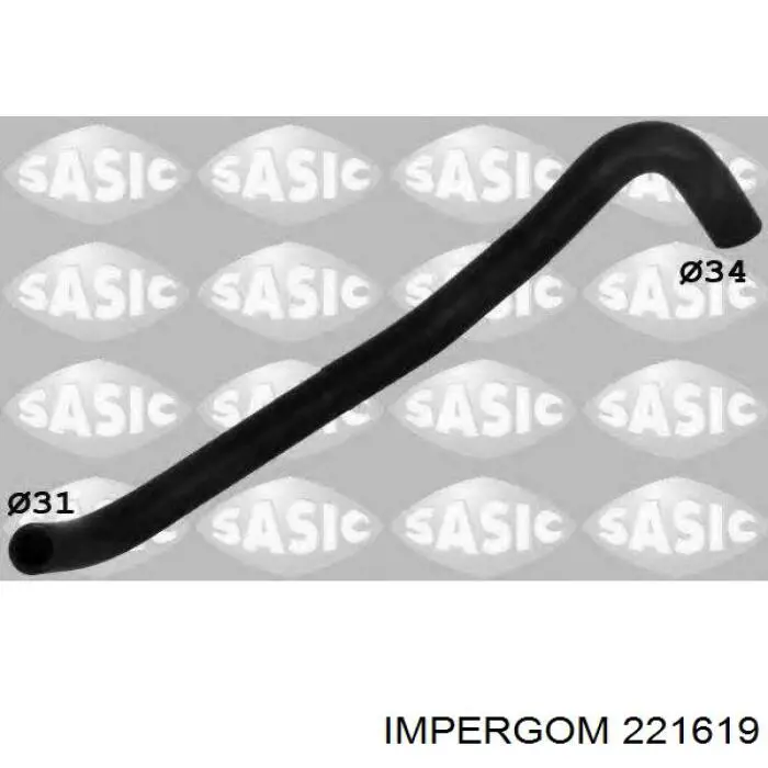 Шланг/патрубок системи охолодження Impergom 221619 ціна, від 18.27 USD