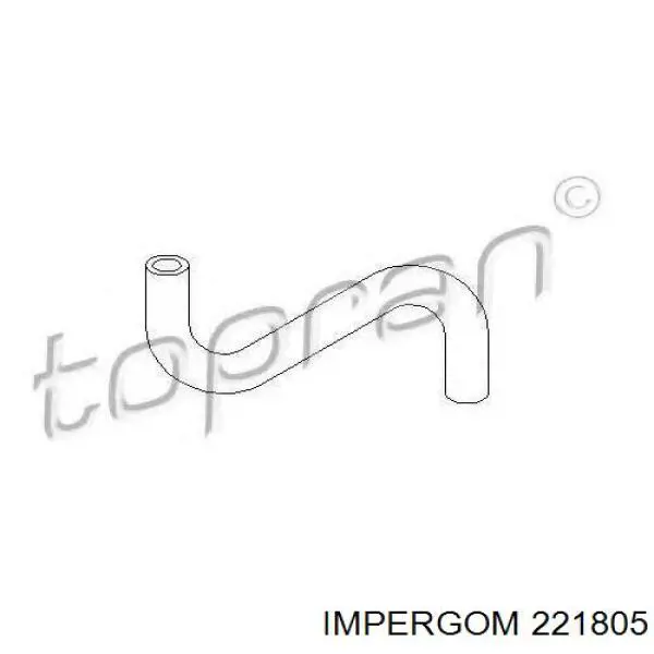 221805 Impergom патрубок вентиляції картера, масловіддільника