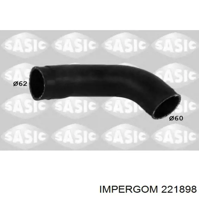 Шланг/патрубок інтеркуллера Impergom 221898 ціна, від 31.32 USD