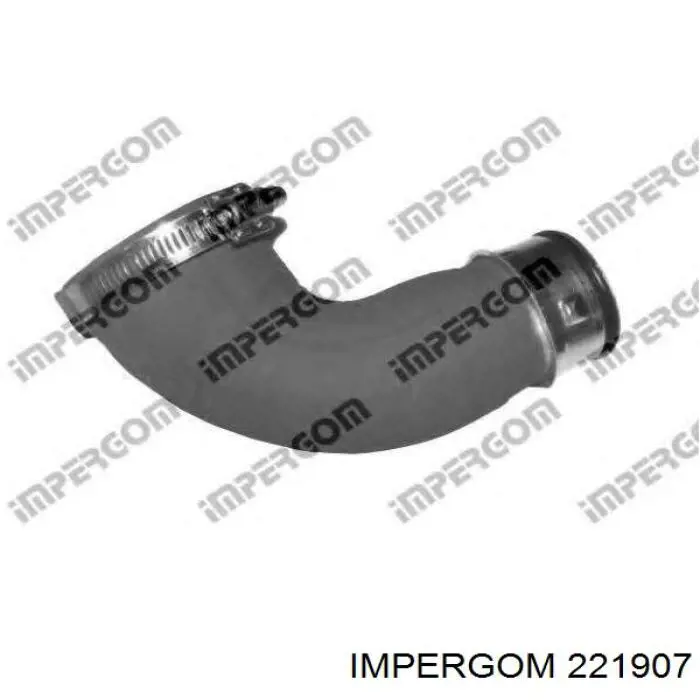 Патрубок повітряний, вихід з турбіни (наддув) 221907 Impergom
