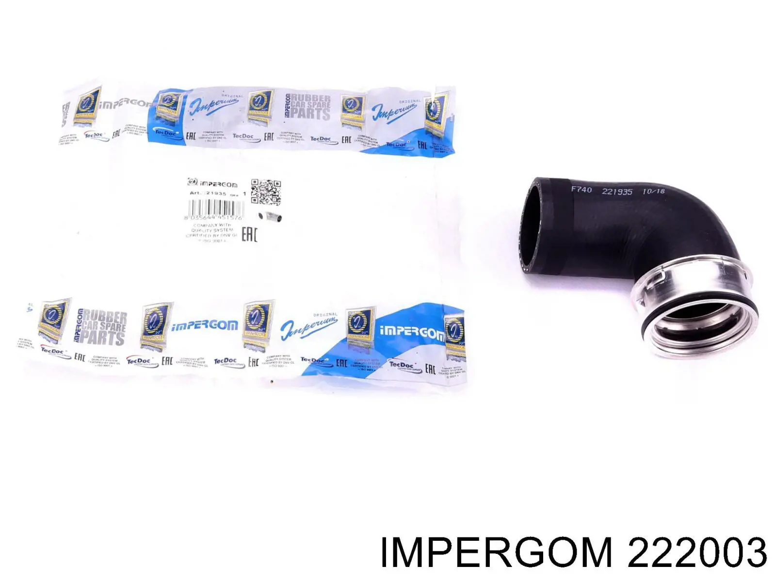 Патрубок повітряний, дросельної заслінки Impergom 222003 ціна, від 12.36 USD