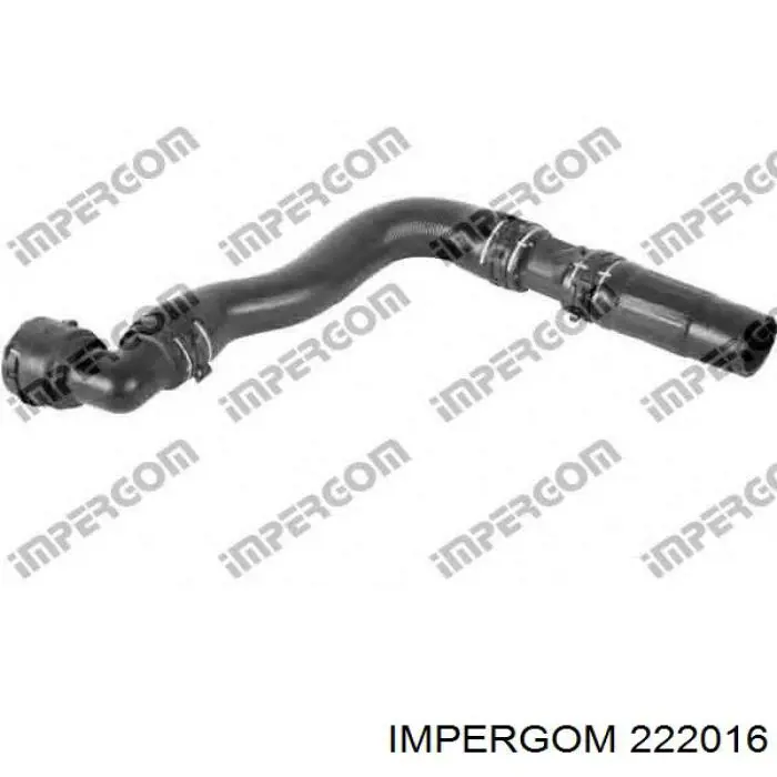 222016 Impergom Шланг/патрубок радіатора охолодження, нижній