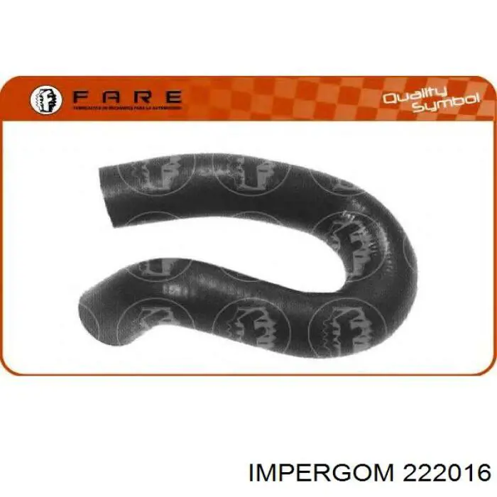 Шланг/патрубок радіатора охолодження, нижній 222016 Impergom