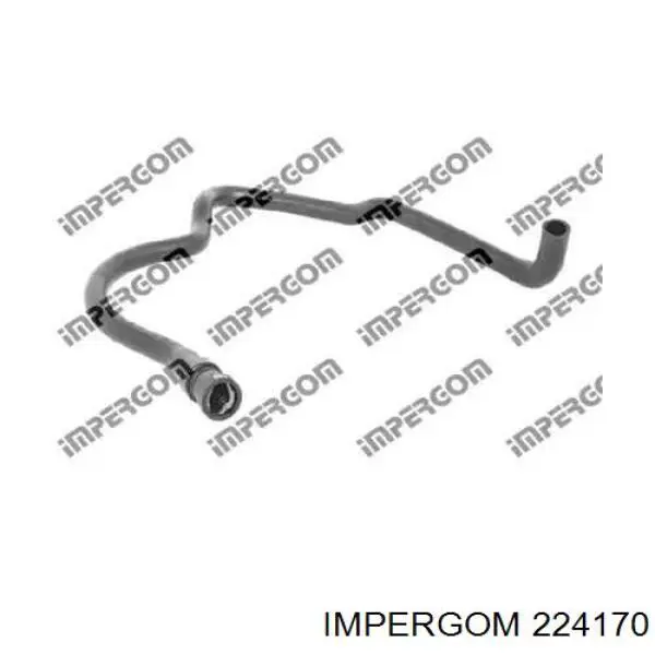 Шланг радіатора опалювача/пічки, обратка 224170 Impergom