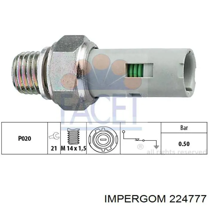 224777 Impergom Патрубок повітряний, вхід в турбіну (наддув)