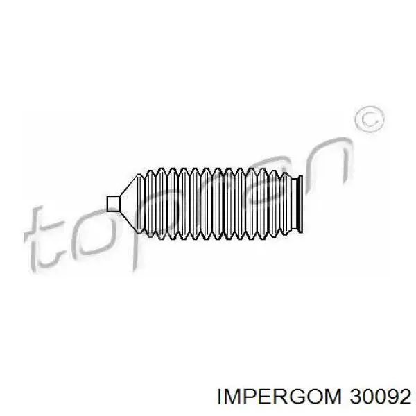 Пильник рульового механізму/рейки, правий Impergom 30092 ціна, від 1.71 USD