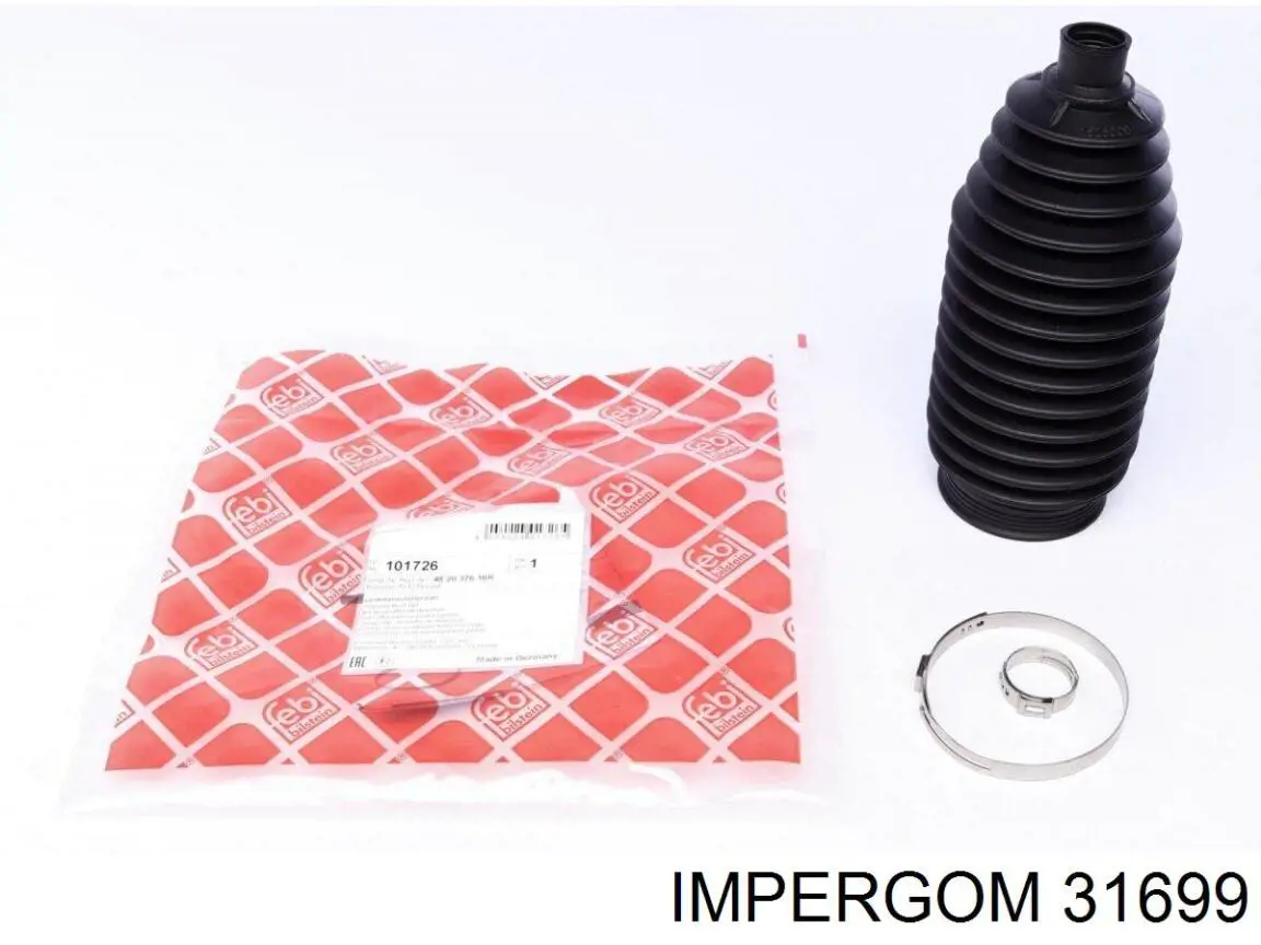 Пильник рульової рейки 31699 Impergom