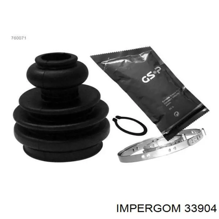 Пильник гранати внутрішній, передній півосі Impergom 33904 ціна, від 9.10 USD