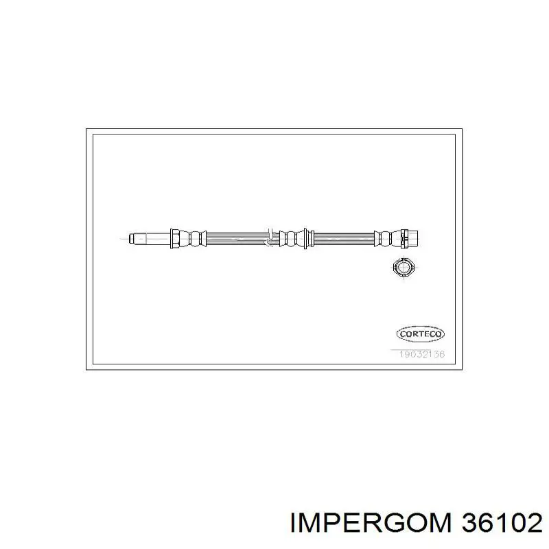 Купити 36102 Impergom Подушка стабілізатора передня