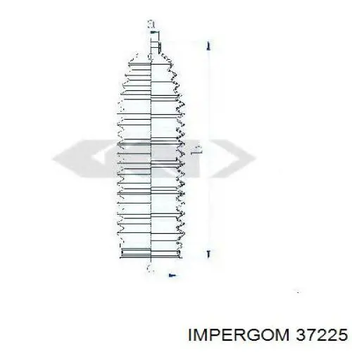 37225 Impergom Пильник рульової