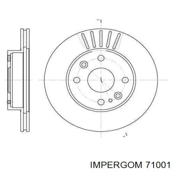 Опора амортизатора переднього 71001 Impergom