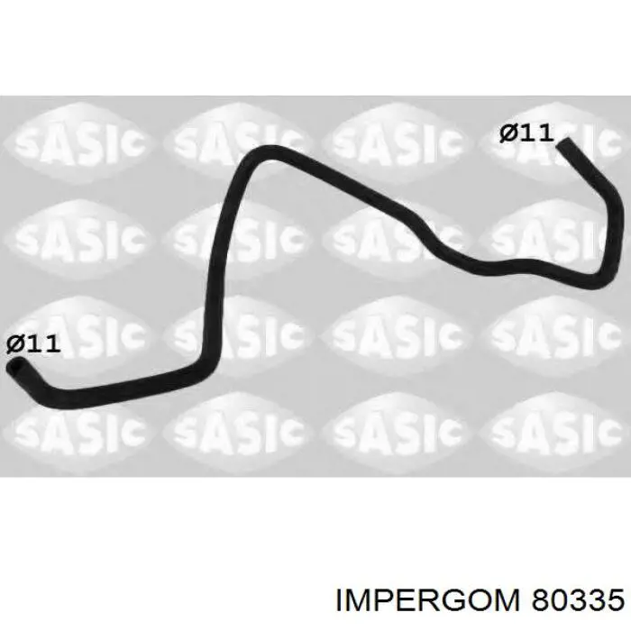 Шланг/патрубок водяного насосу, нагнітаючий 80335 Impergom