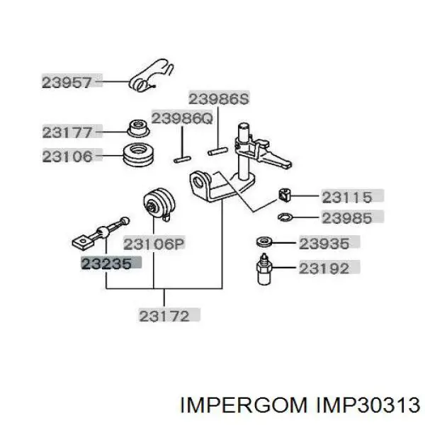 IMP30313 Impergom важіль перемикання передач