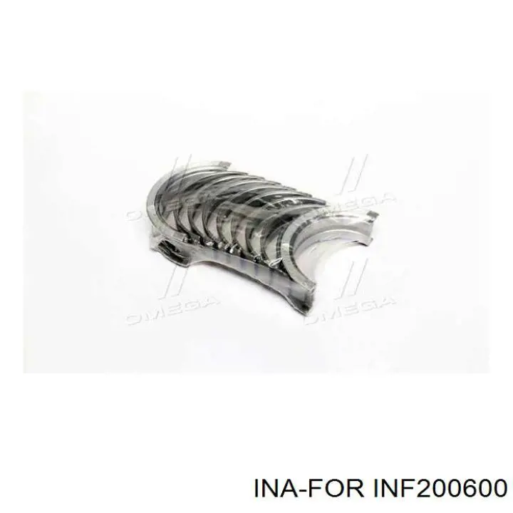 Вкладиші коленвала, корінні, комплект, стандарт (STD) InA-For INF200600 ціна, від 28.61 USD