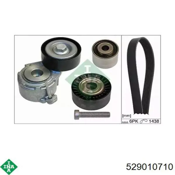 Ремінь приводний, агрегатів, комплект INA 529010710 ціна, від 73.98 USD