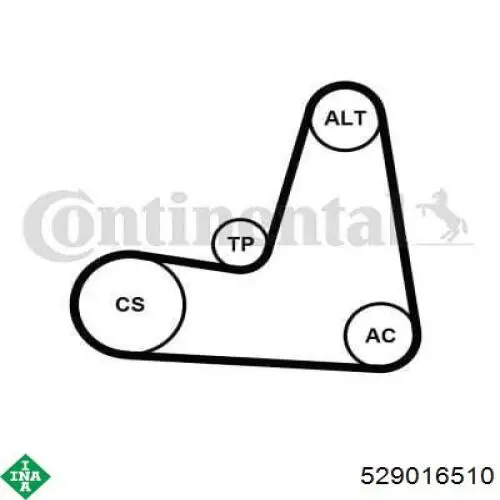 Ремінь приводний, агрегатів, комплект INA 529016510 ціна, від 64.12 USD